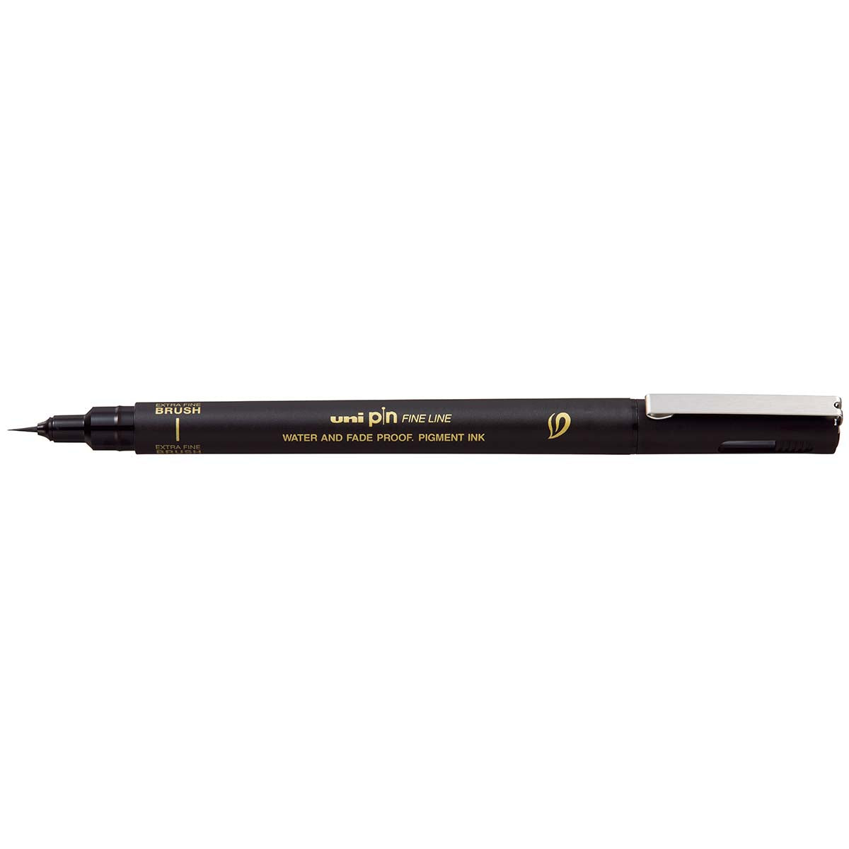 Uni Pin Fineline Permanent Ultra Fine Brush Tip Black - Cafe Supply