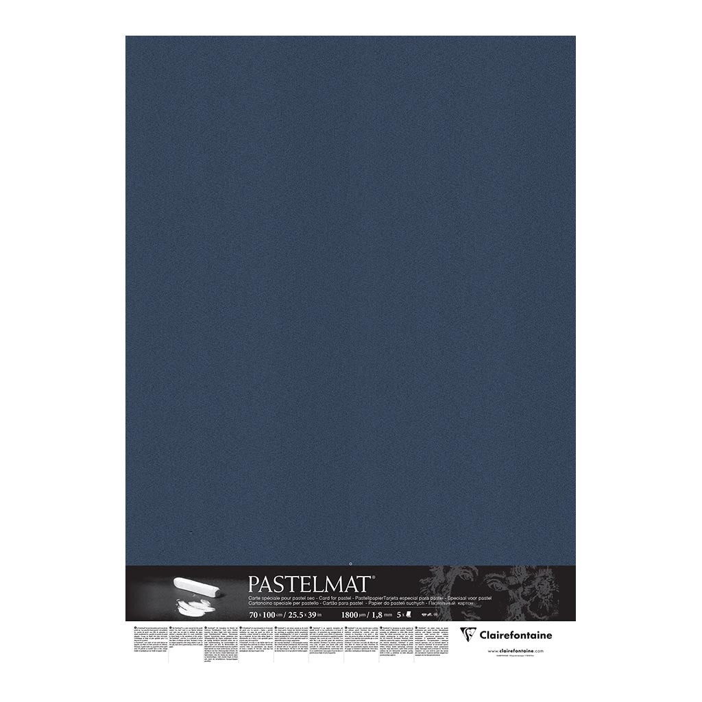 Pastelmat Mount Board 70x100cm Dark Blue, Pack of 5 - Cafe Supply