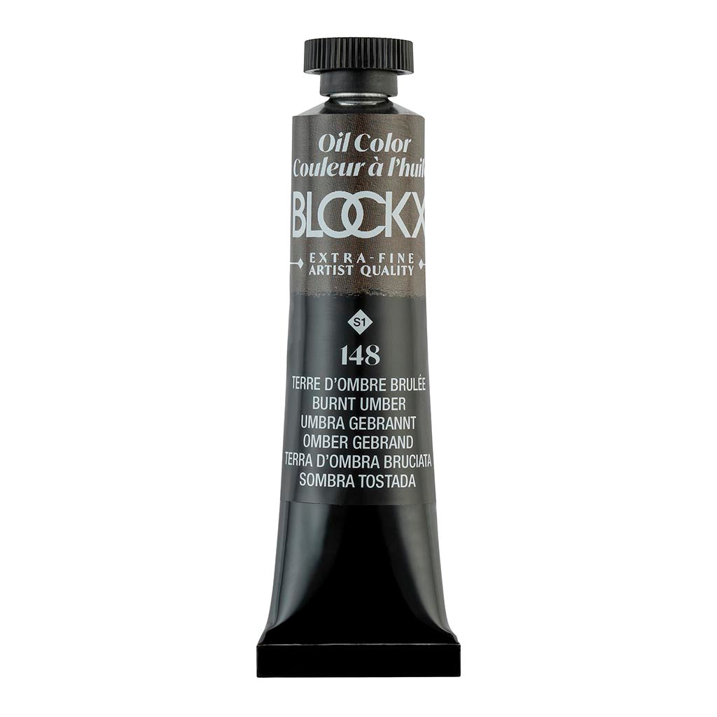 BLOCKX Oil Tube 20ml S1 148 Burnt Umber - Cafe Supply