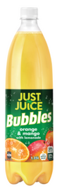 Just Juice Bubbles & Orange Mango With Lemonade Soft Drink 1.25l - Cafe Supply