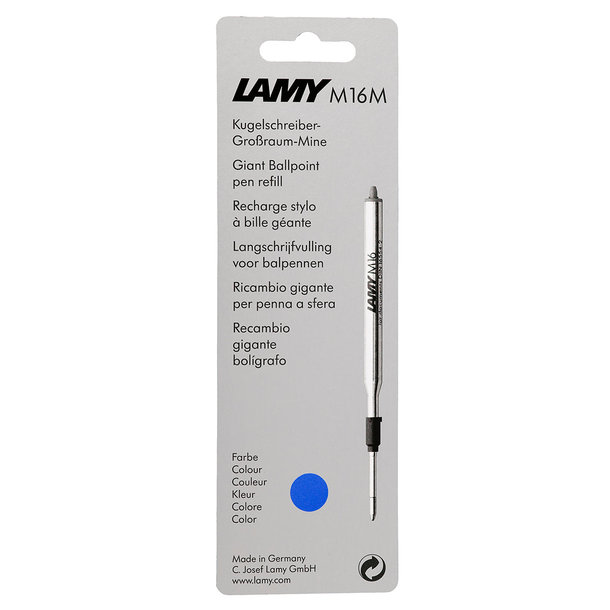 Lamy Refill Ballpen M16 Medium Blue Hangsell - Cafe Supply