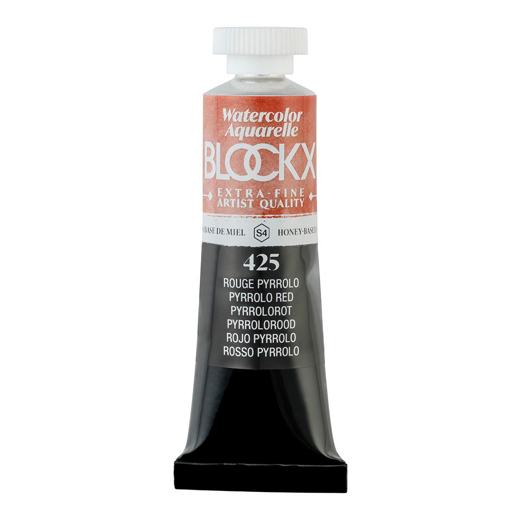BLOCKX Watercolour Tube 15ml S4 425 Pyrrolo Red - Cafe Supply