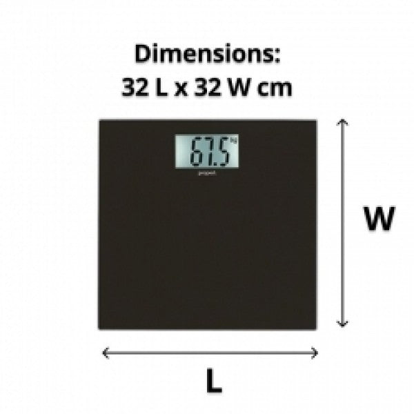 Digital Bathroom Scale - Black - Cafe Supply