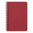 Age Bag Spiral Notebook Pocket Lined Red - Cafe Supply