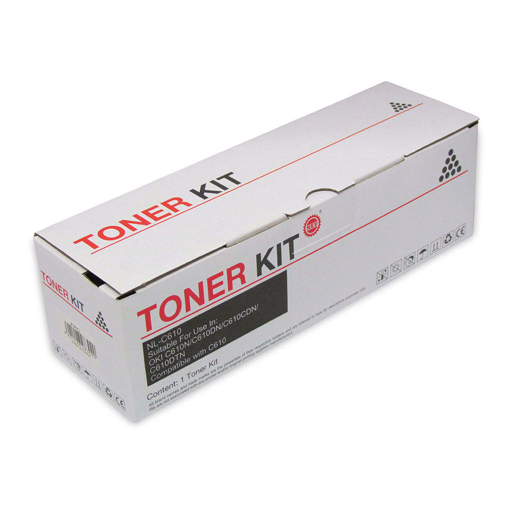 Icon Compatible OKI C610 Black Toner Cartridge - Cafe Supply