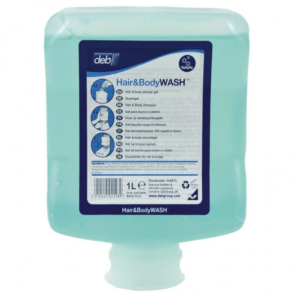 DEB Hand, Hair & Body Wash 1L Cartridge - Cafe Supply
