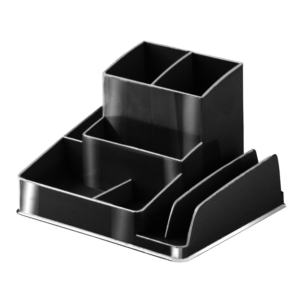 Italplast greenR Desk Organiser Black - Cafe Supply