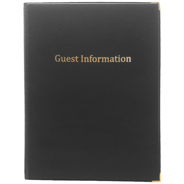 A4 Compendium PVC Black 8 Leaves - Cafe Supply