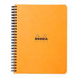 Rhodia Classic Notebook Spiral A5+ Lined Orange - Cafe Supply