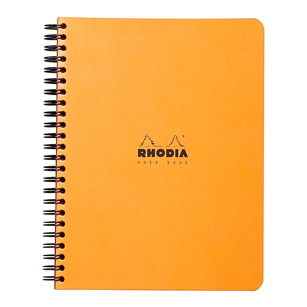 Rhodia Classic Notebook Spiral A5+ Lined Orange - Cafe Supply