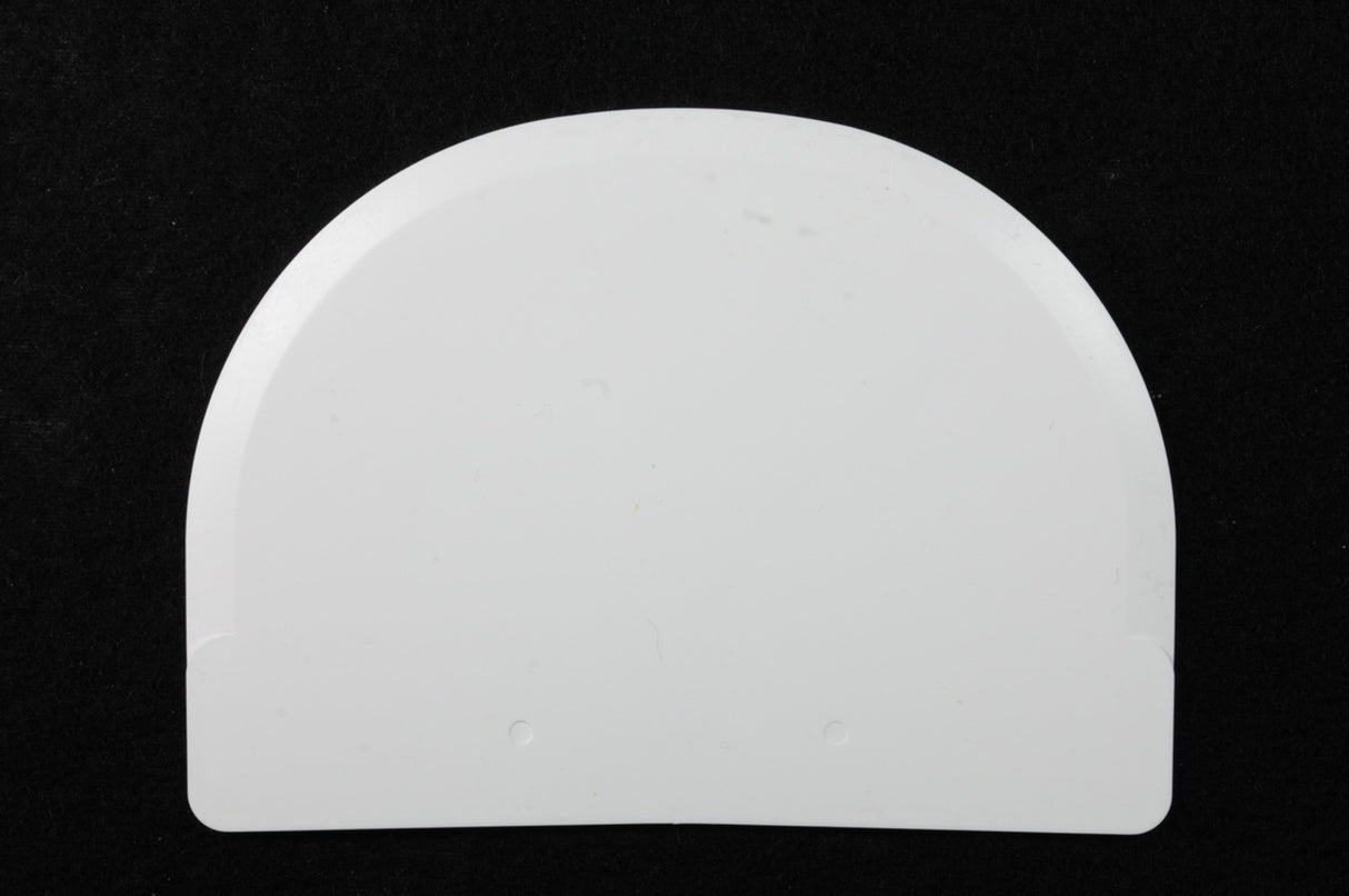 White Plastic Scraper 120 x 88mm (Extra Flexible) - Cafe Supply