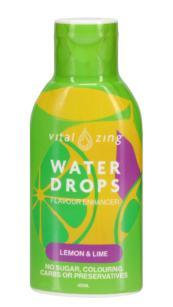 Vital Zing Water Drops Lemon & Lime Flavour Enhancer 45ml - Cafe Supply