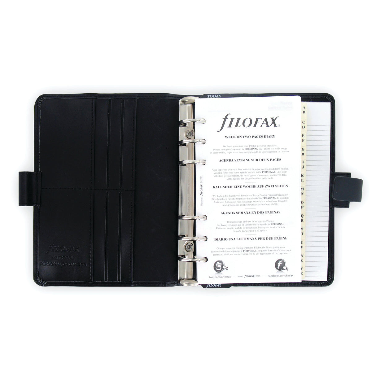 Filofax Organiser Metropol A4 Black - Cafe Supply