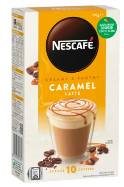 Nescafe Caramel Latte Coffee Sachets 10pk - Cafe Supply