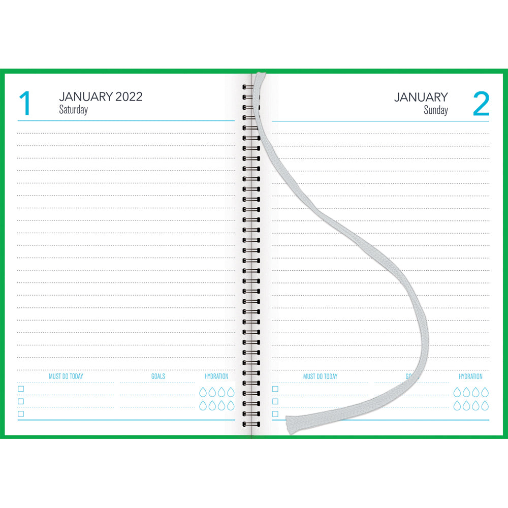 Collins Diary A51 Vivid Wiro Hardcover Even Year - Cafe Supply