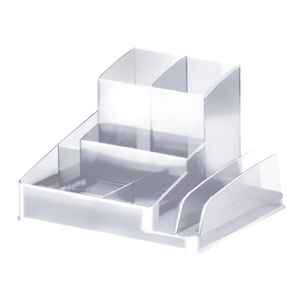 Italplast Desk Organiser Clear - Cafe Supply