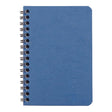 Age Bag Spiral Notebook Pocket Lined Blue - Cafe Supply