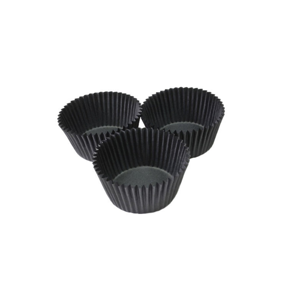 Cupcake Paper Cases Black 44x30mm height (500) - Cafe Supply