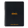 Rhodia Classic Notebook Spiral A5+ Lined Black - Cafe Supply