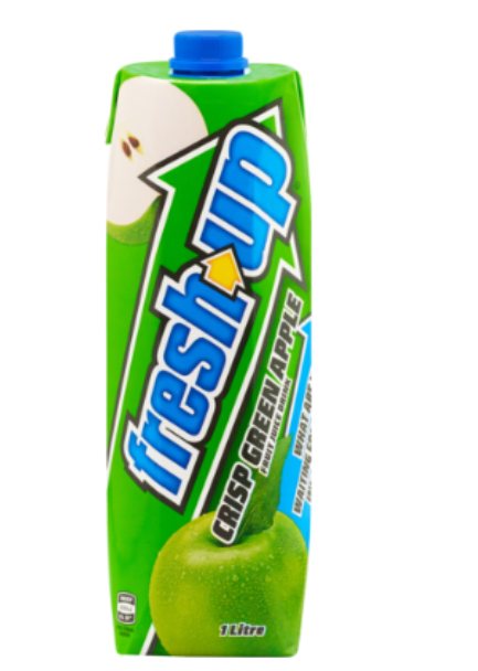 Fresh Up Crisp Green Apple Fruit Juice Drink 1l - Cafe Supply