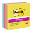 Post-it Super Sticky Notes 654-5SSJOY 76x76mm Summer Joy, Pack of 5 - Cafe Supply