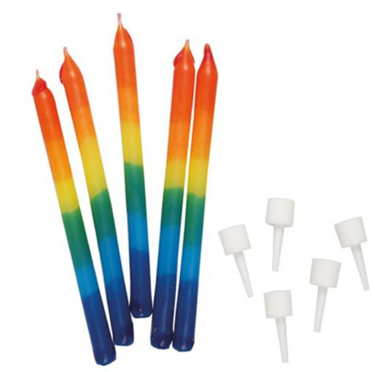 Candles Rainbow 69mm (12) - SOLD OUT - Cafe Supply