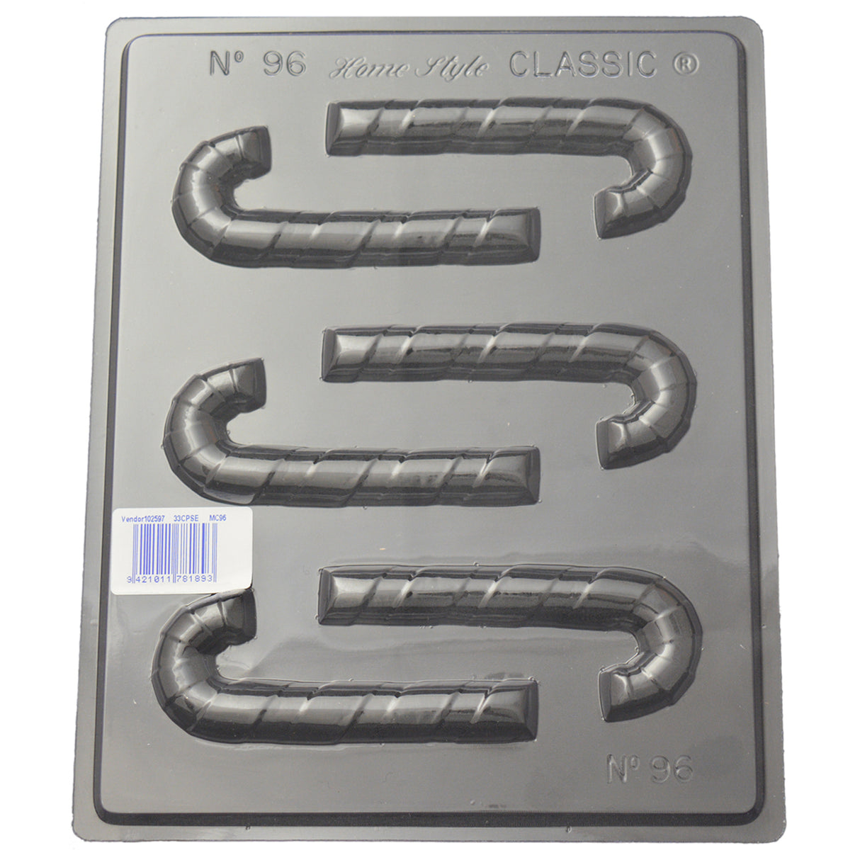 Christmas Candy Canes Mould (0.6mm) - Cafe Supply