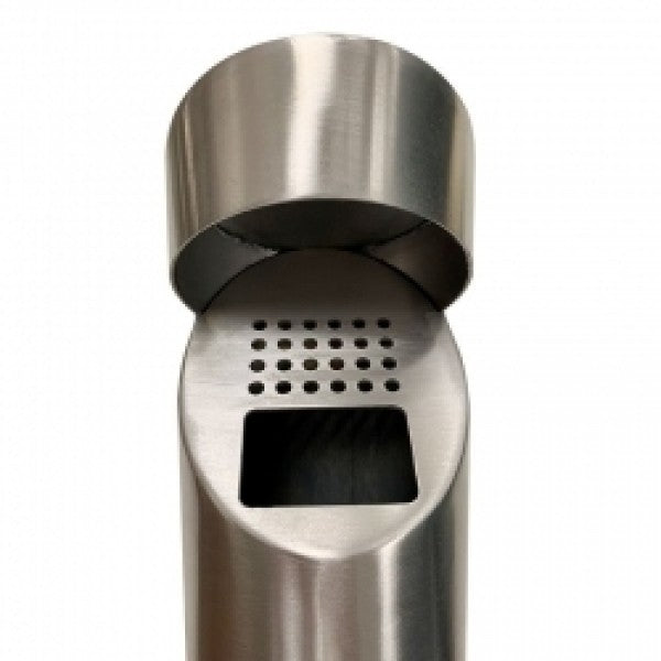 Cylindrical S/S Wall Mounted Ashtray - Cafe Supply