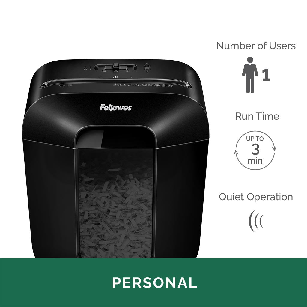 Fellowes Powershred LX10 Cross Cut Shredder - Cafe Supply