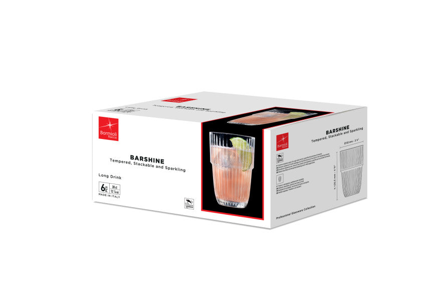 Bormioli Rocco Barshine HiBall 380ml - Set 6 - Cafe Supply