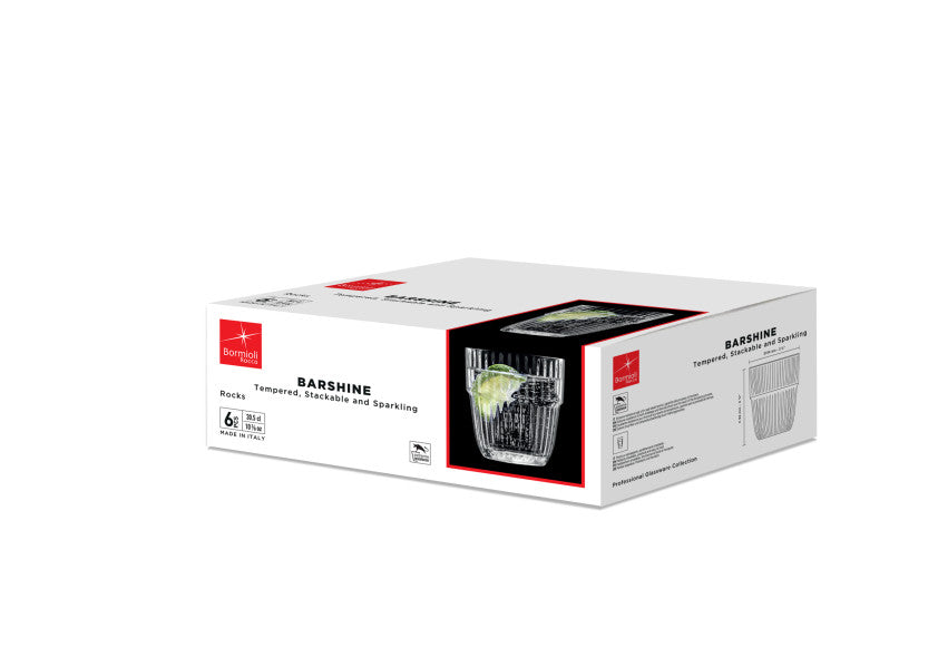 Bormioli Rocco Barshine Rocks 305ml - Set 6 - Cafe Supply
