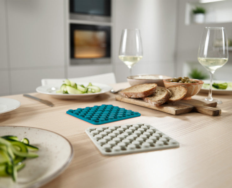 Joseph Joseph Duo 2pc Silicone Trivets (Opal/Stone) - Cafe Supply