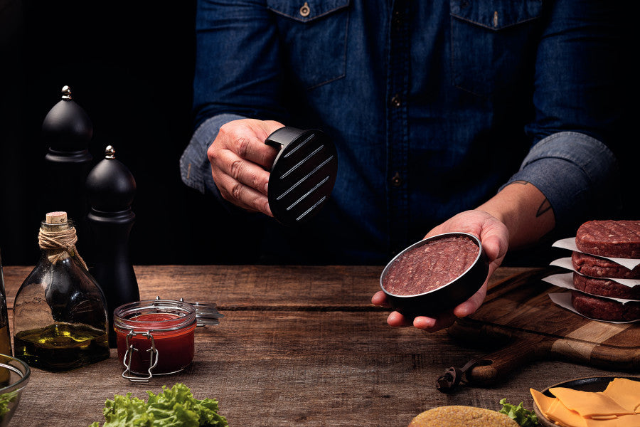 Tramontina Churrasco Black Barbecue Hamburger Press - Cafe Supply