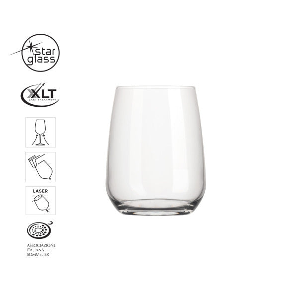 Bormioli Rocco Set 6 Premium Stemless 430ml - Cafe Supply