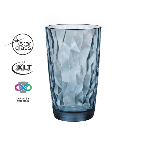 Bormioli Rocco Diamond Cooler Blue 470ml - Cafe Supply