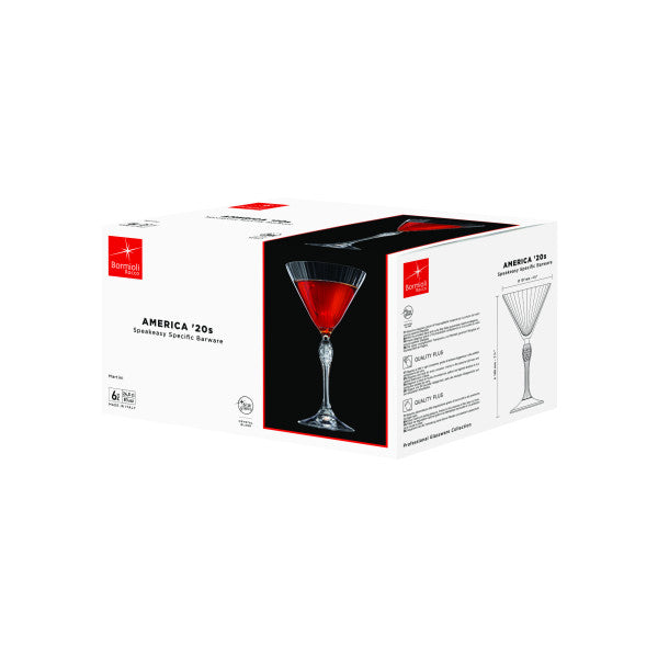Bormioli Rocco America 20's Martini 250ml - Set 4 - Cafe Supply