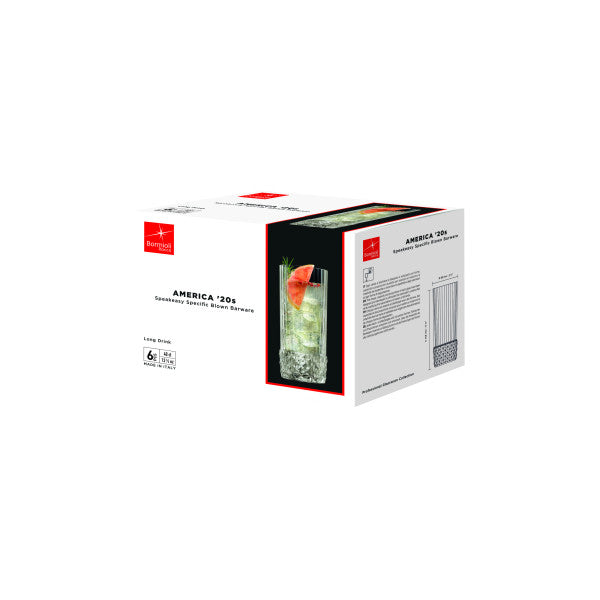 Bormioli Rocco America 20's Hiball 400ml - Set 4 - Cafe Supply