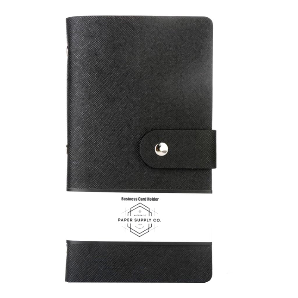OSC Citta Business Card Holder Black 192 cards - Cafe Supply