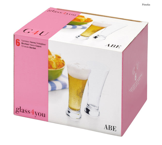 Pasabahce Glass4You Beer 320ml - Set 6 - Cafe Supply