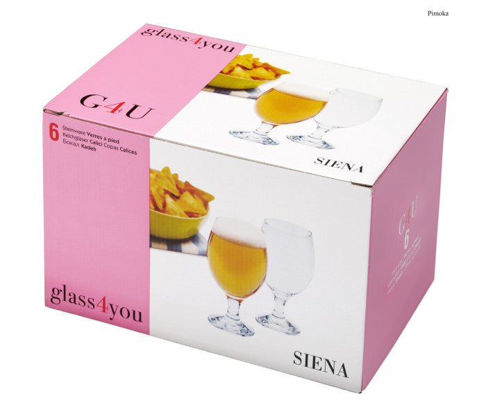 Pasabahce Glass4You Beer 400ml - Set 6 - Cafe Supply