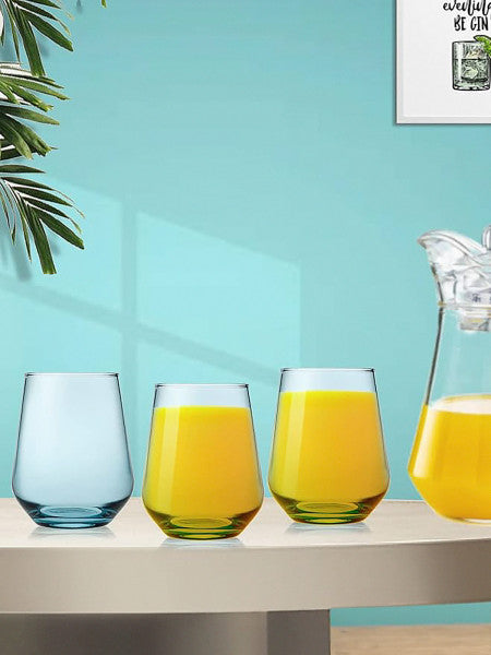 Pasabahce Allegra Stemless Old Fashioned Blue 425ml - Set 6 - Cafe Supply