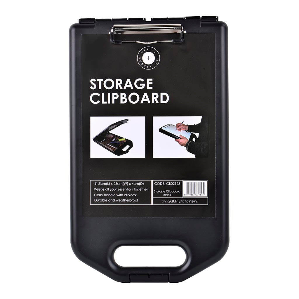 OSC Storage Clipboard A4 Black - Cafe Supply