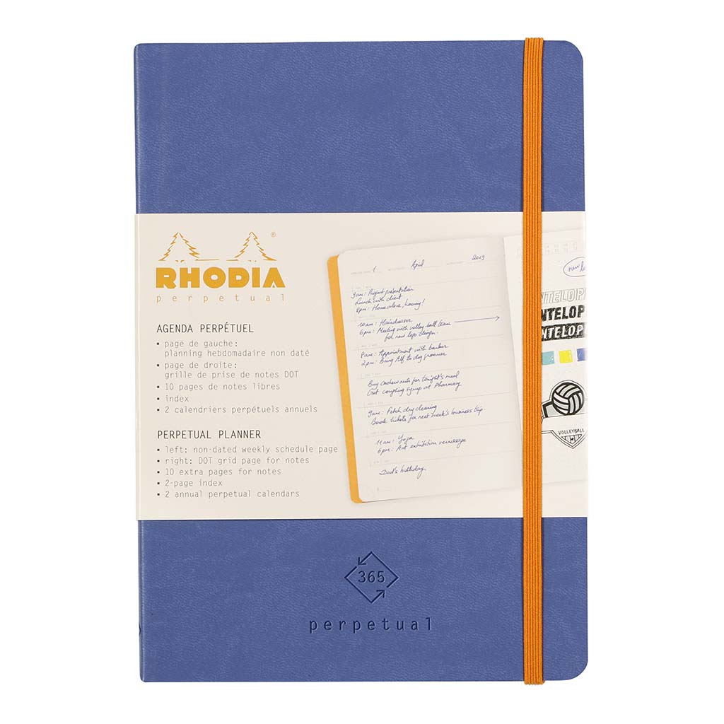 Rhodia Perpetual Diary A5 Sapphire - Cafe Supply