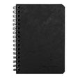 Age Bag Spiral Notebook Pocket Lined Black - Cafe Supply