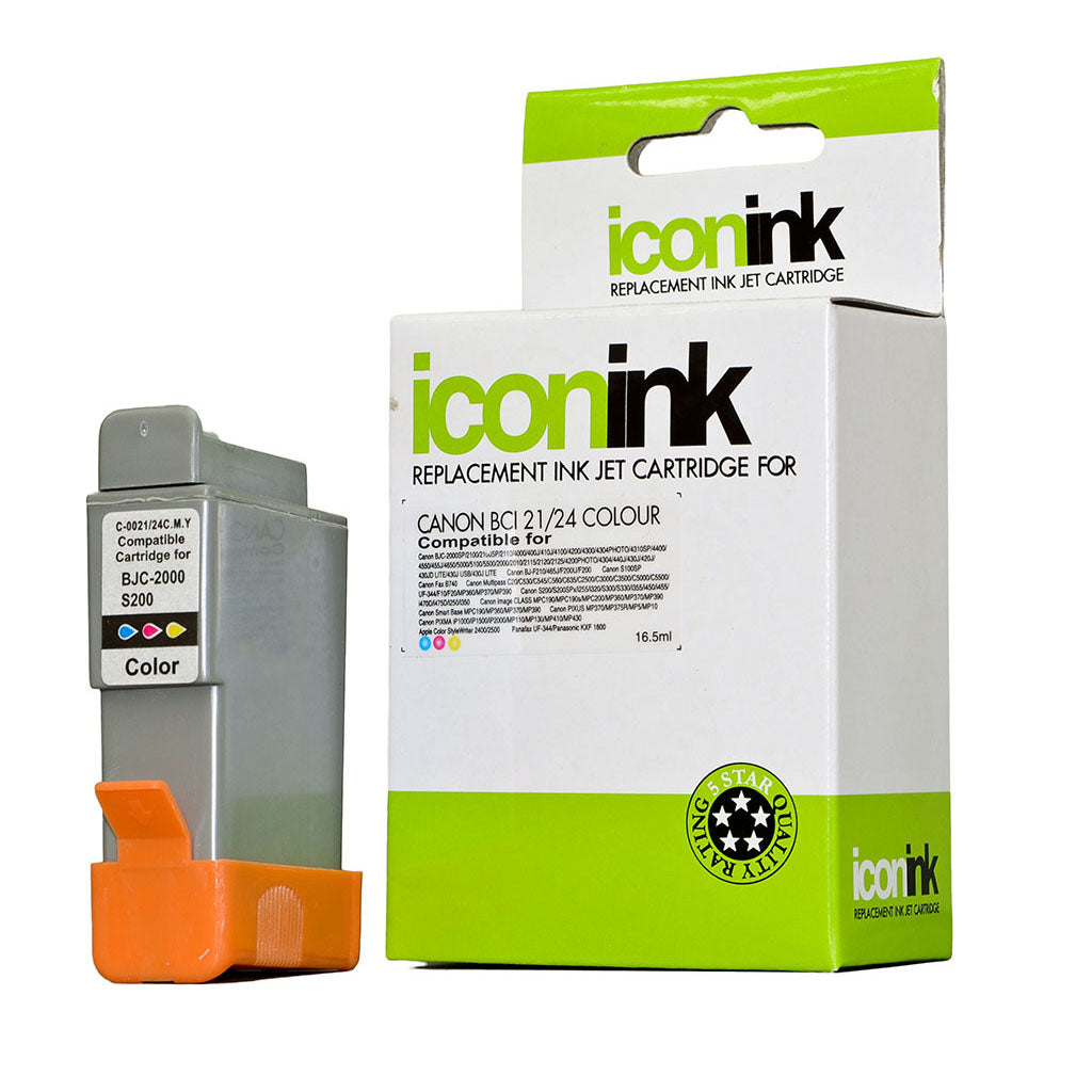 Icon Compatible Canon BCI21 BCI24 Colour Ink Cartridge - Cafe Supply
