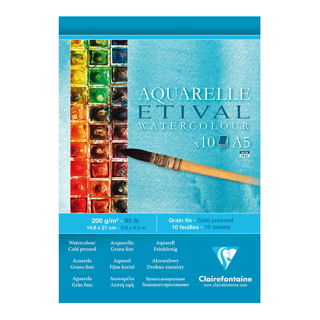 Etival Cold Press Pad A5 200g 10sh - Cafe Supply