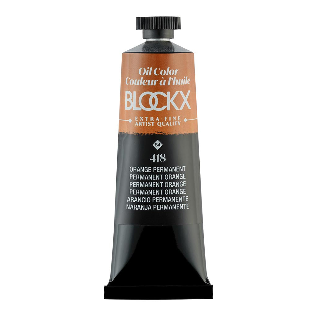 BLOCKX Oil Tube 35ml S4 418 Permanent Orange - Cafe Supply