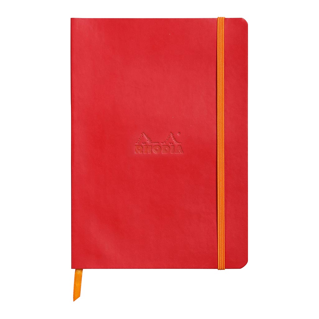 Rhodiarama Softcover Notebook A5 Lined Poppy - Cafe Supply