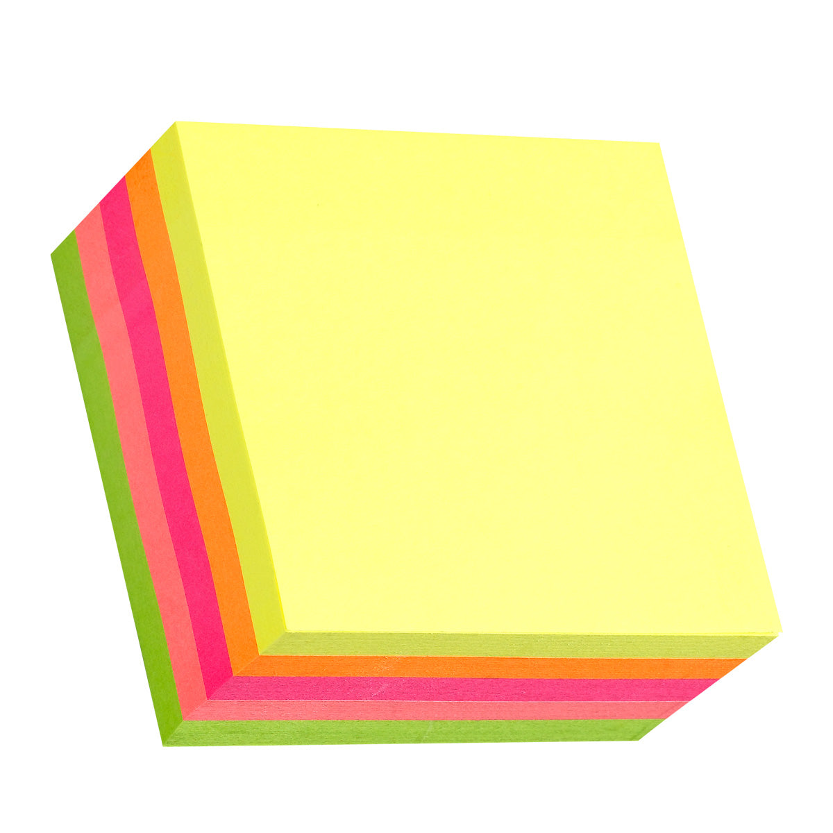 Stick'n Note 76x76mm 400 Sheet Rainbow Neon - Cafe Supply