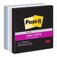 Post-it Super Sticky Notes 654-5SSNE 76x76mm Simply Serene, Pack of 5 - Cafe Supply